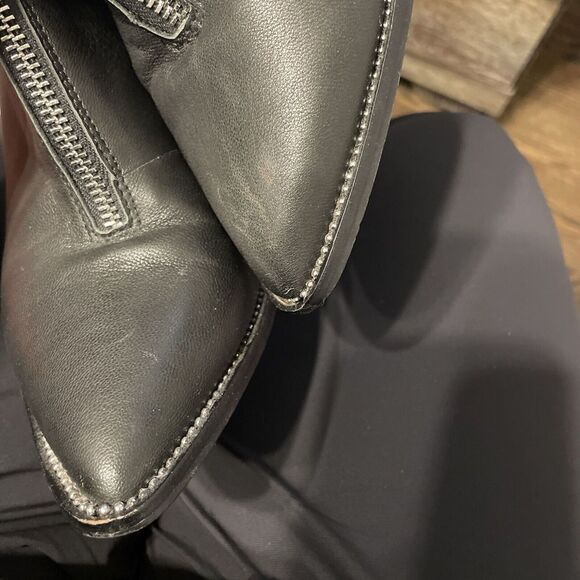 Chinese Laundry‎ Kristin Cavallari Ankle Boots 9.5 Zip Chunky Heel Pointed Toe - Picture 11 of 11